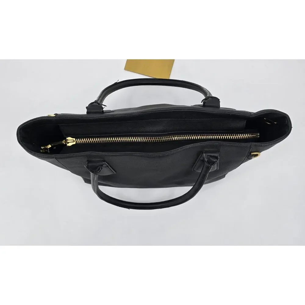 Dagne Dover Signature Tote‎ Classic Onyx Black Laptop Work Bag